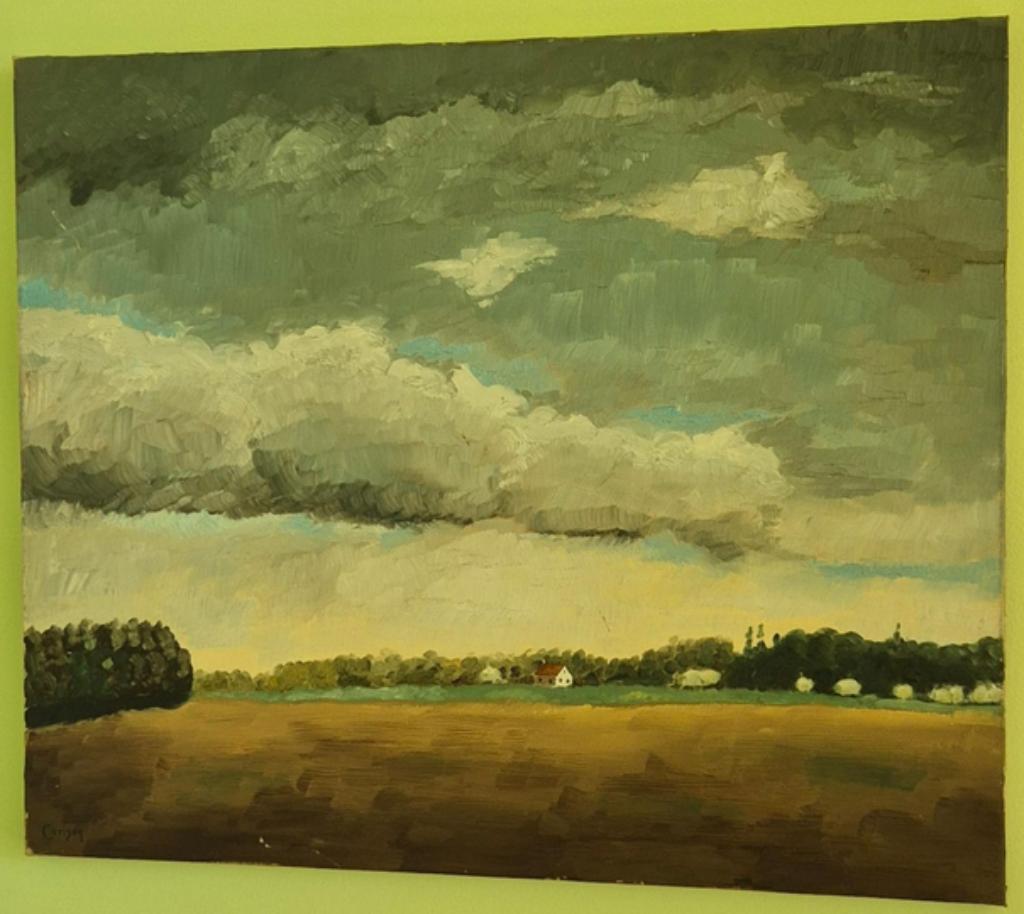 Peinture a l'huile de l'artiste Corison, Ophalen of Verzenden
