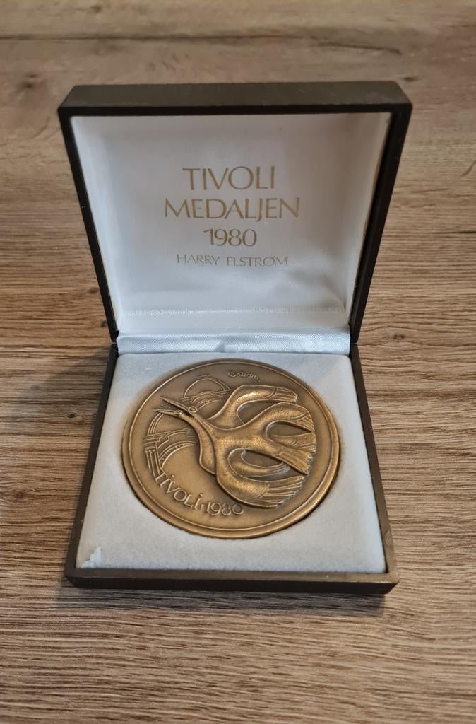 Harry Elstrom Tivoli-medaille 1980, België, zeldzaam brons, Postzegels en Munten, Ophalen of Verzenden, Brons