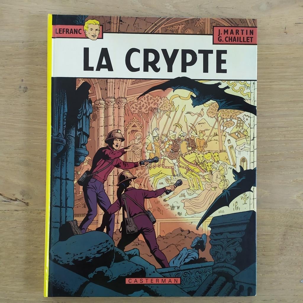 Lefranc 9 La Crypte Martin Chaillet EO TBE, Livres, Enlèvement ou Envoi, Une BD, Comme neuf, Jacques Martin