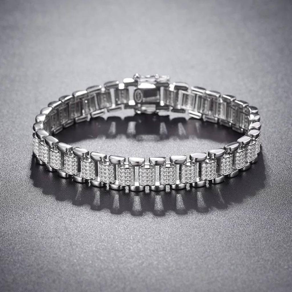 Nieuwe armband, 2,08 karaat totaal, Handtassen en Accessoires, 18 tot 19, Verzenden, Wit, Nieuw