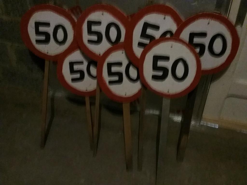 Matériel de décoration de 50 ans, Enlèvement, Comme neuf