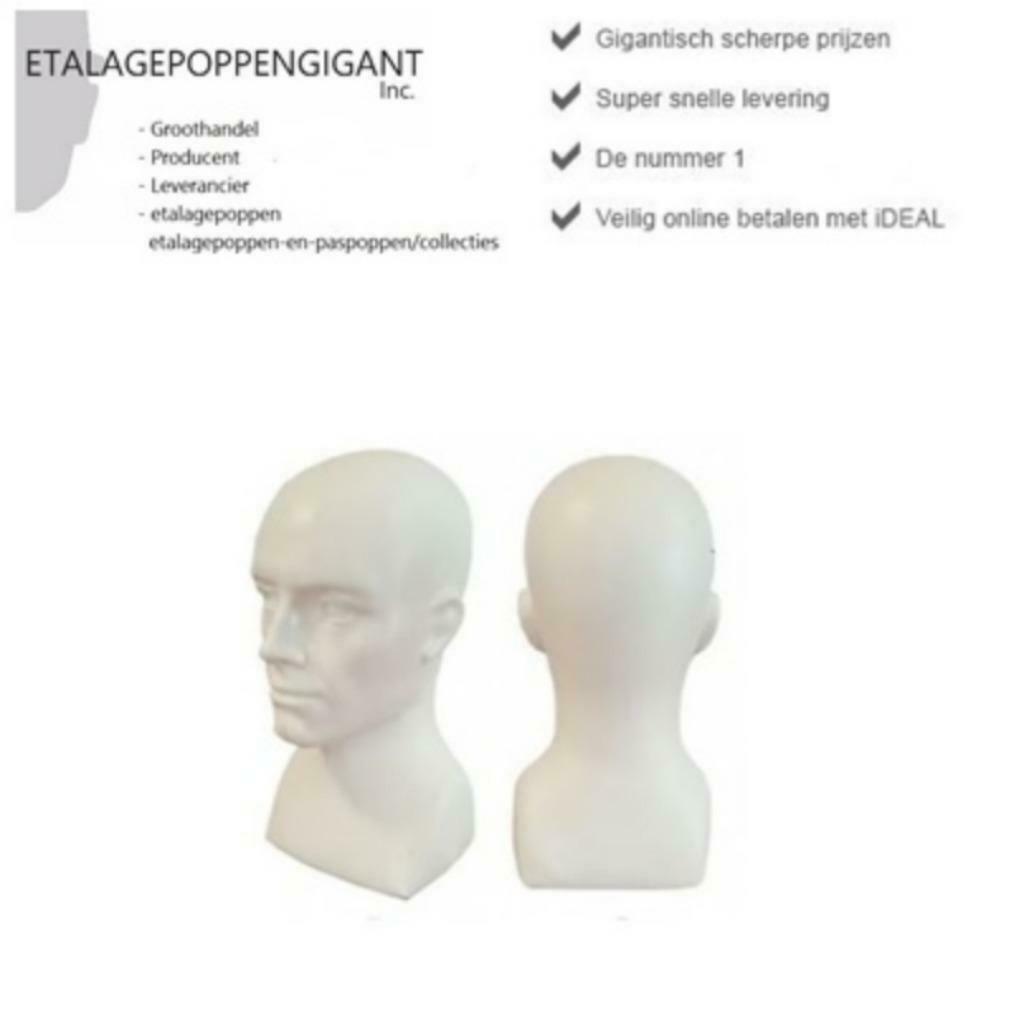 Présentation : tête, homme, modèle, noir ou blanc, Enlèvement ou Envoi, Neuf, Casquette ou Bonnet