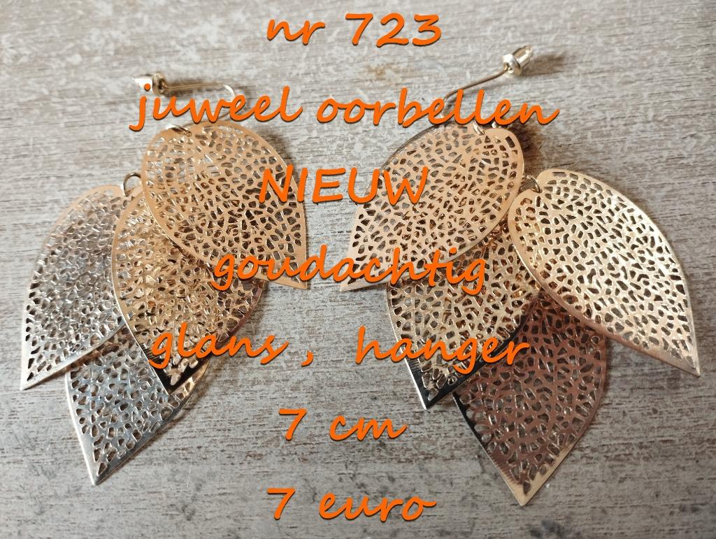 723. Juweel : oorbellen , NIEUW ,  verzending inbegrepen, Overige materialen, Hangers, Verzenden, Nieuw