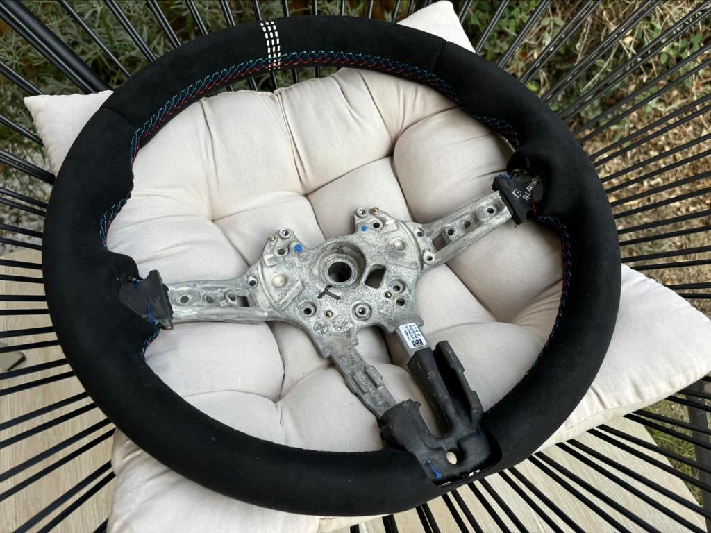 Volant NEUF BMW Alcantara Bague CS Blanche Série 1 2 3 4, Enlèvement ou Envoi, BMW