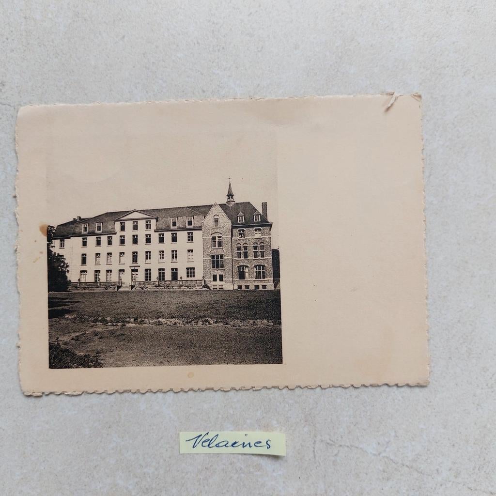 Oude postkaart van Velaines (Tournai), Enlèvement ou Envoi