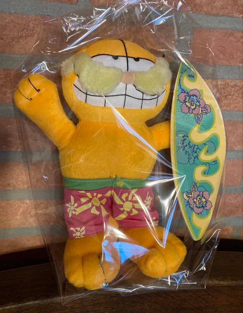 Mooie Garfield met surfplanken 24 cm, Kinderen en Baby's, Speelgoed | Knuffels en Pluche, Ophalen of Verzenden, Zo goed als nieuw