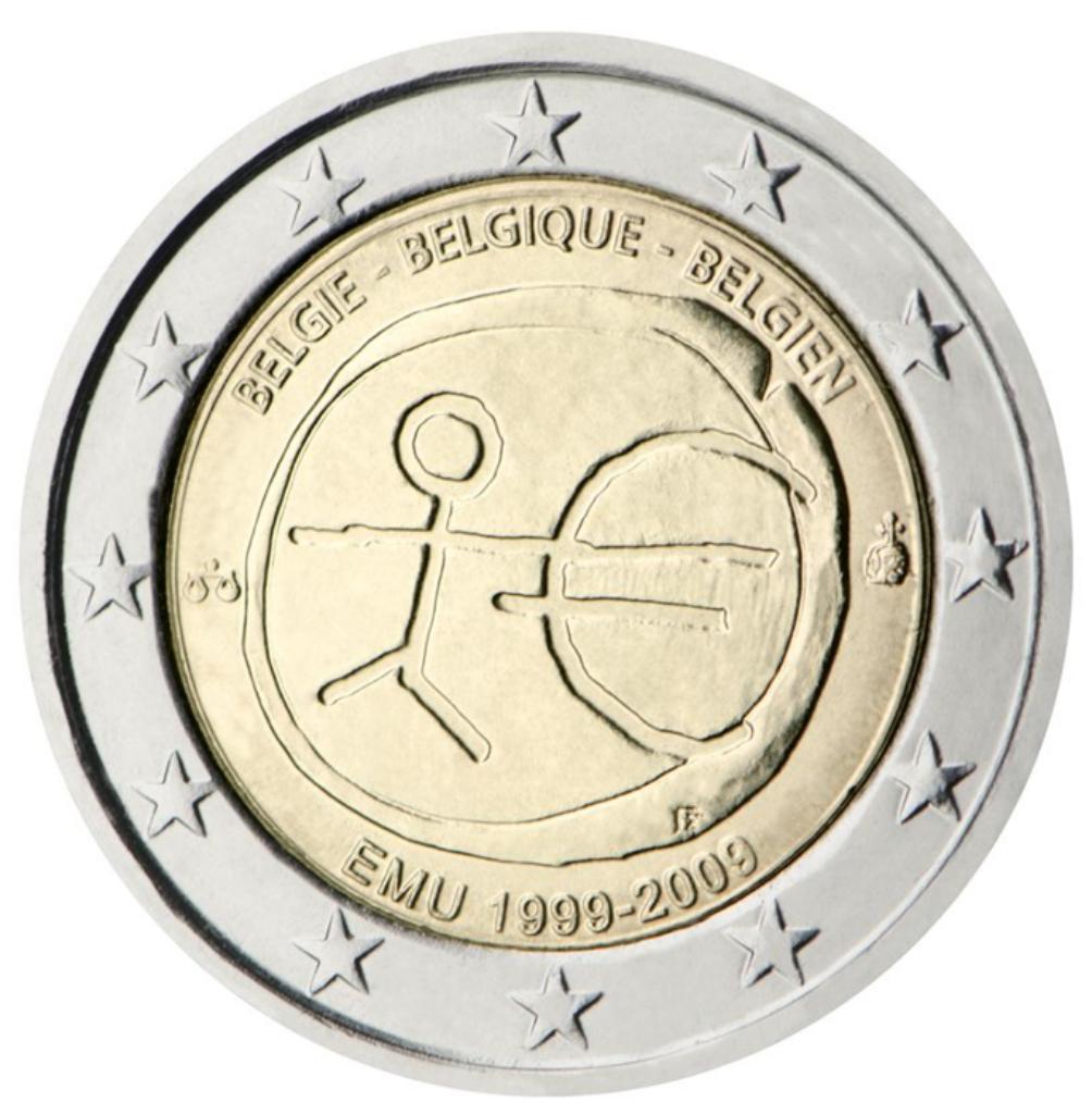 2 euro België 2009 EMU, Ophalen of Verzenden, België, 2 euro