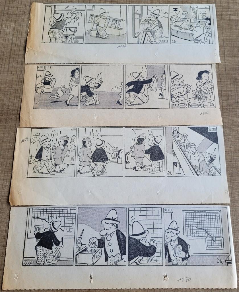 7 oude stripknipsels: Ferd'nand (jaren '60), Verzamelen, Tijdschriften, Kranten en Knipsels, Ophalen of Verzenden, 1940 tot 1960