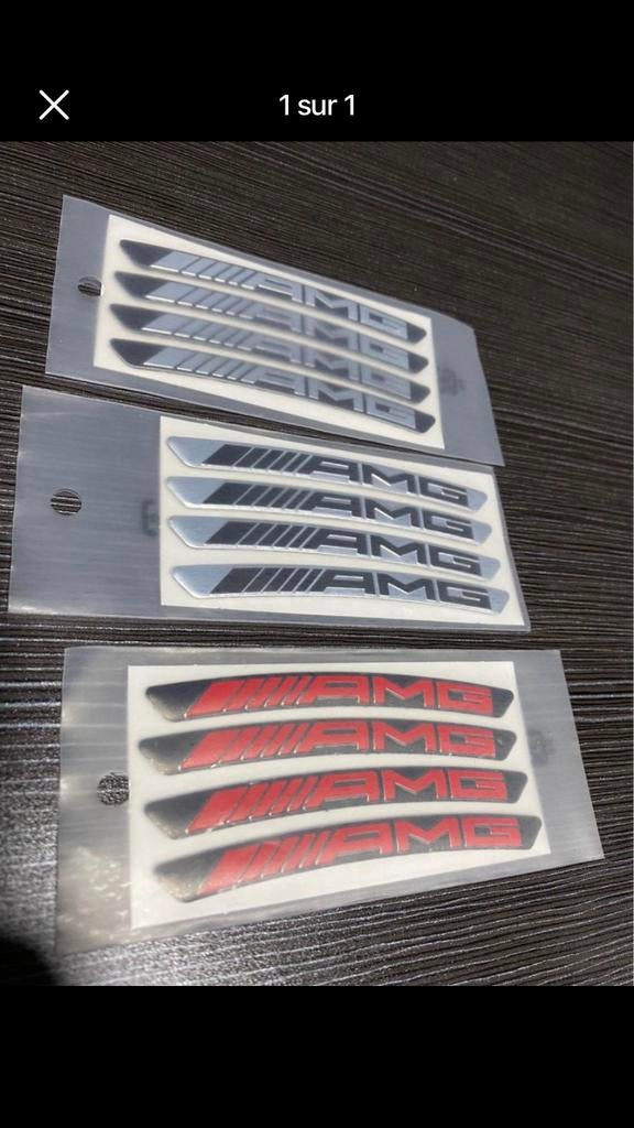 Amg sticker jantes wheel