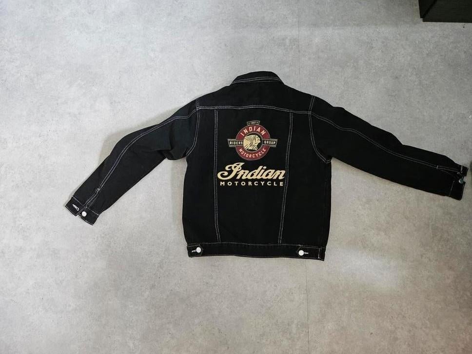 Jeansjack Indian Motorcycle, Ophalen of Verzenden
