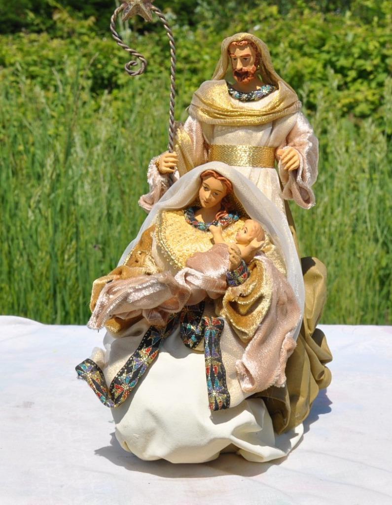 sainte famille en tissu et platre, Antiquités & Art, Antiquités | Objets religieux, Enlèvement ou Envoi