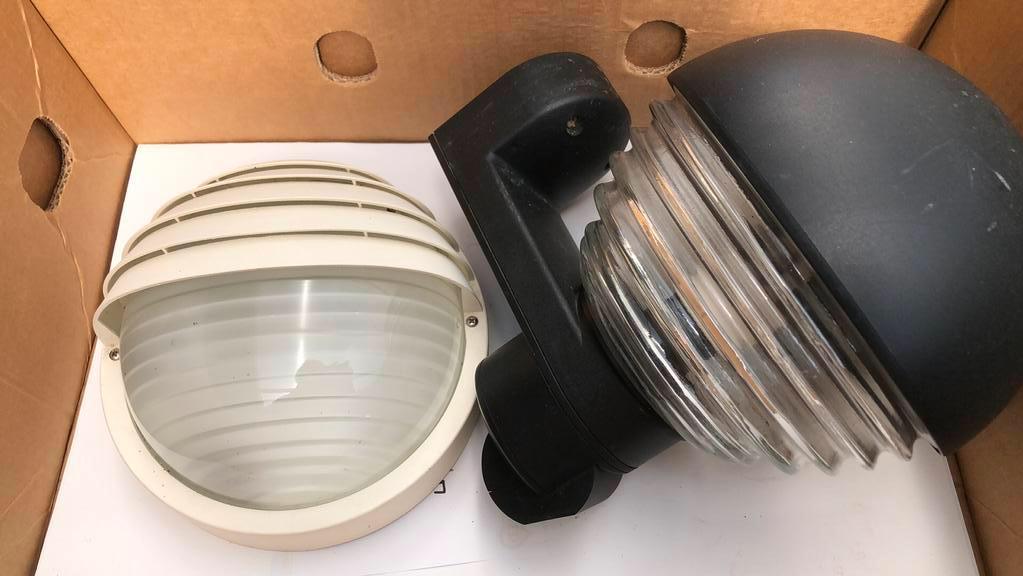 Buitenlamp, Kunststof, Gebruikt, Wandlamp, Ophalen of Verzenden