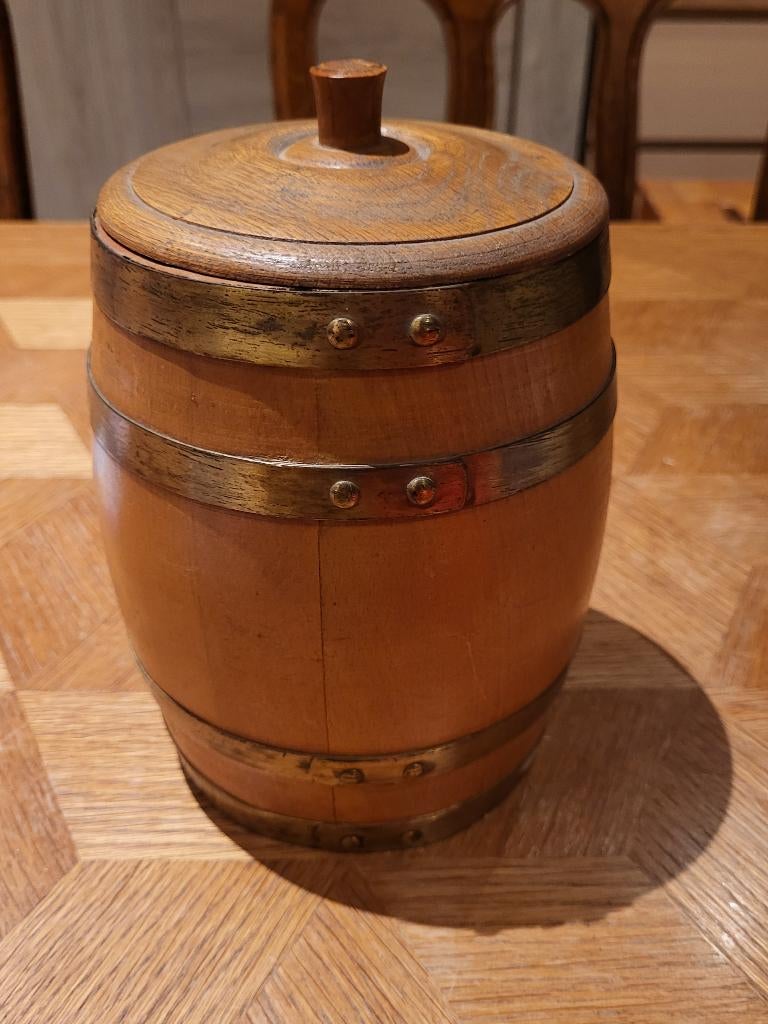 Nederlandse houten sigarenton vintage, Enlèvement ou Envoi