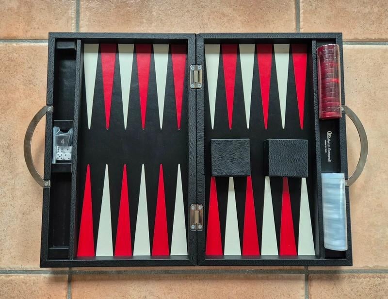 Backgammon R&R en cuir, Enlèvement ou Envoi