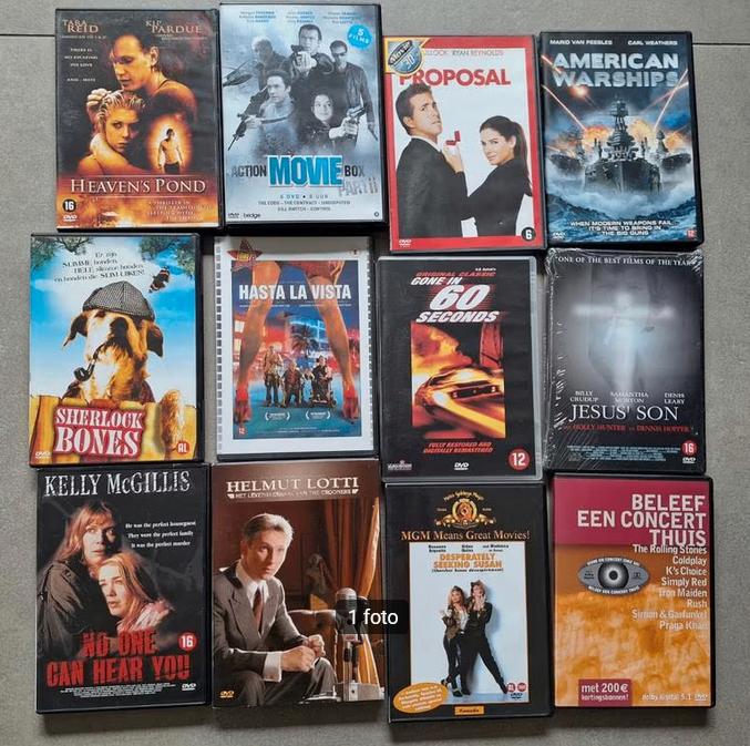 Dvd's - 12 stuks voor 3 euro, Enlèvement