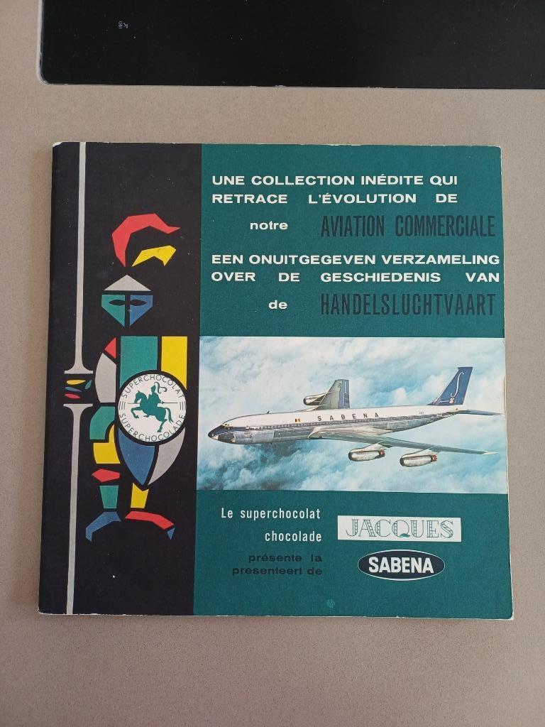 Verzamelalbum 'De geschiedenis van de handelsluchtvaart', Verzamelen, Luchtvaart en Vliegtuigspotten, Gebruikt, Boek of Tijdschrift