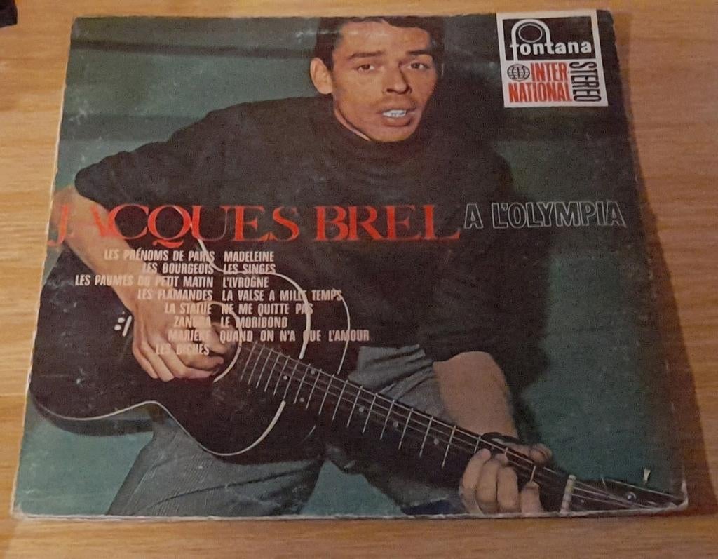 Jacques Brel à l´Olympia live, vinyl (1967), Cd's en Dvd's, Vinyl | Pop, Zo goed als nieuw, 12 inch, Ophalen of Verzenden