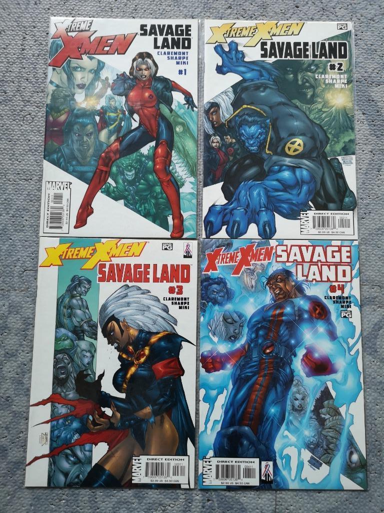 X-Treme X-Men : Savage Land #1-4 (completed - 2001), Série complète ou Série, Enlèvement ou Envoi, Neuf