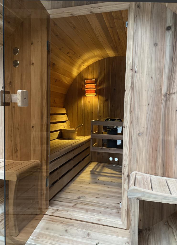 Barrelsauna TR170 Cedar Lente acties! Extra kortingen!, Sport en Fitness, Sauna, Ophalen, Nieuw, Fins of Traditioneel, Complete sauna