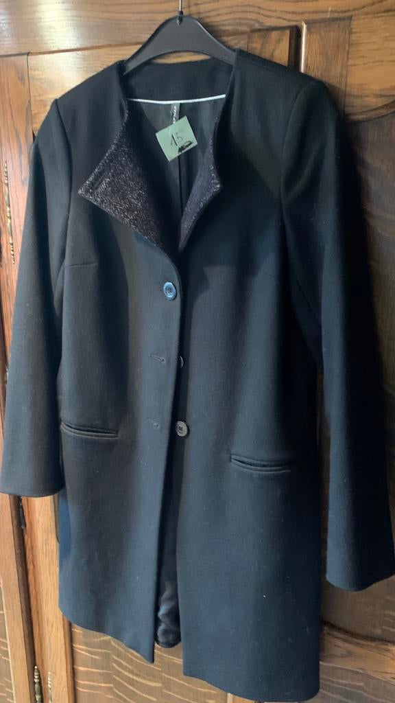 Jas van 80% wol voor dames, Zwart, Ophalen of Verzenden, Zo goed als nieuw, Maat 34 (XS) of kleiner