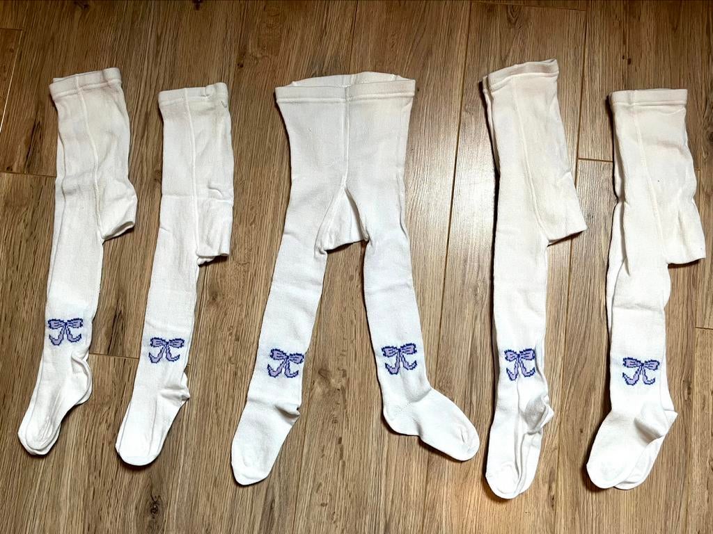 5 nieuwe broekkousen wit maat 98, Ophalen of Verzenden, Nieuw, Meisje