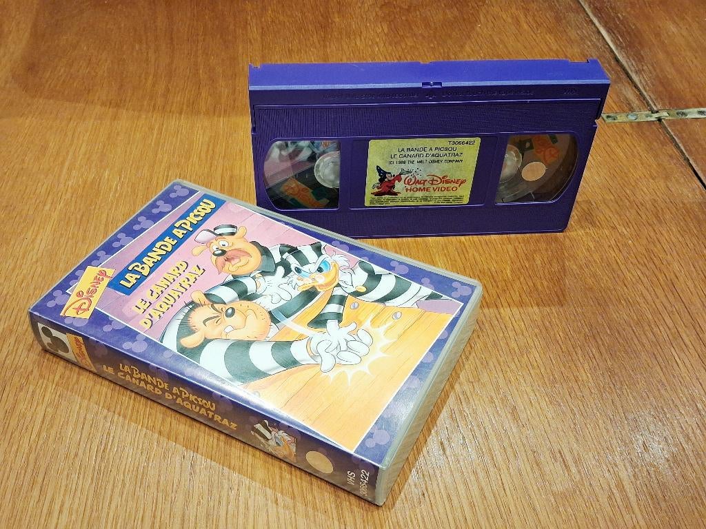 Vhs disney La Bande à Picsou - Le Canard d’Aquatraz., Dessin animé, Tous les âges, Comme neuf, Enlèvement