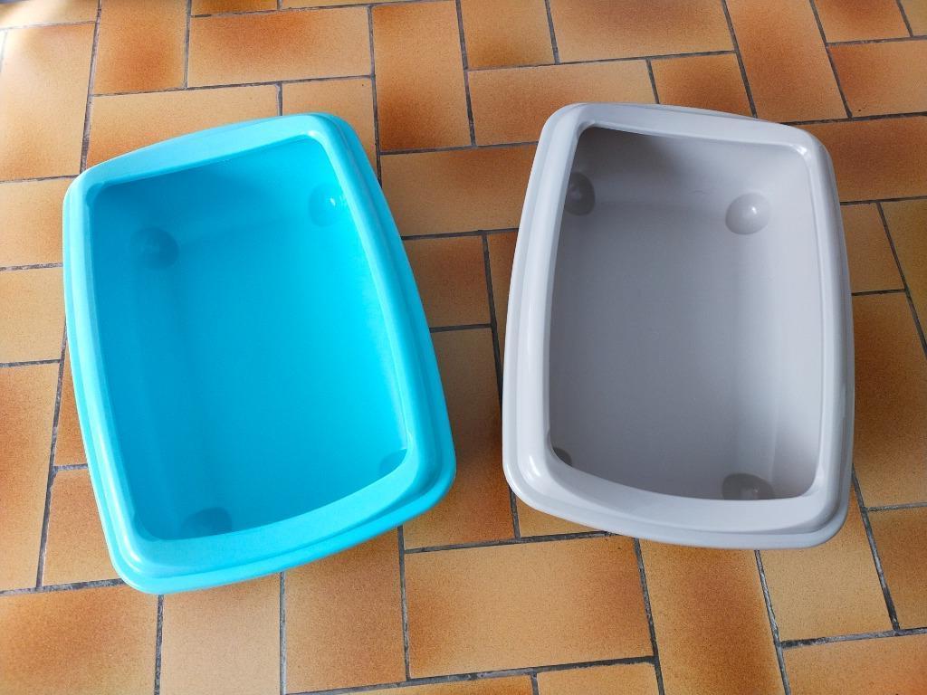 2 bacs à litière chatons/petits chats – Nesta Flamingo 2022, Enlèvement ou Envoi, Utilisé, Ouvert