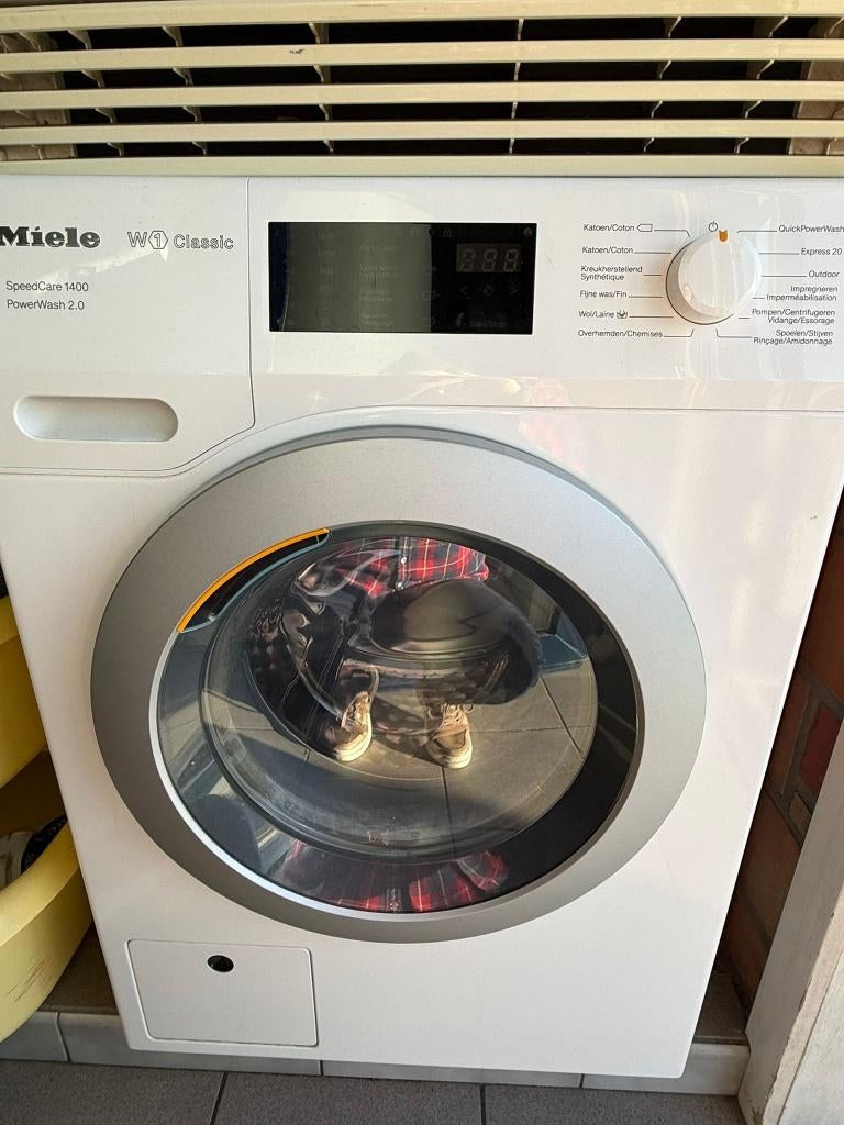 wasmachine Miele, Elektronische apparatuur, Wasmachines, 8 tot 10 kg, Ophalen, Zo goed als nieuw, Voorlader