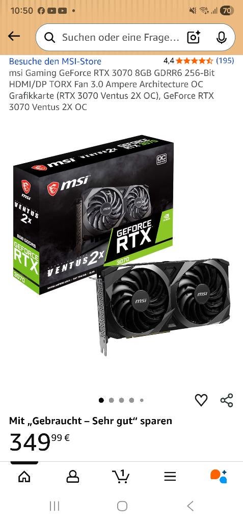 Recherche carte graphique, Enlèvement ou Envoi, Comme neuf