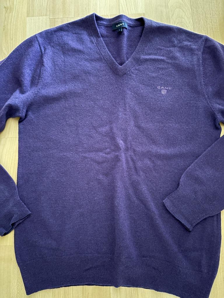 Pull Gant maat L, Kleding | Heren, Maat 52/54 (L), Paars, Ophalen of Verzenden, Zo goed als nieuw