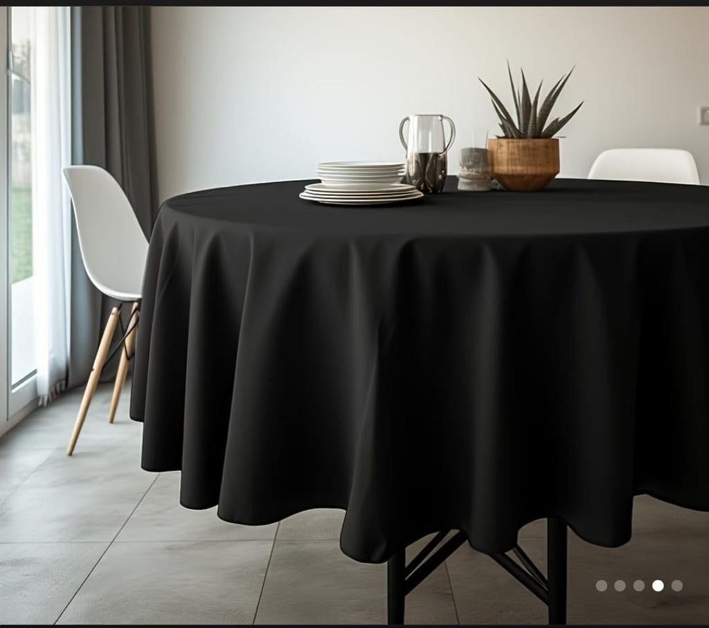 14 nappes noires rondes 228cm, Maison & Meubles, Cuisine | Linge de cuisine, Comme neuf, Enlèvement ou Envoi