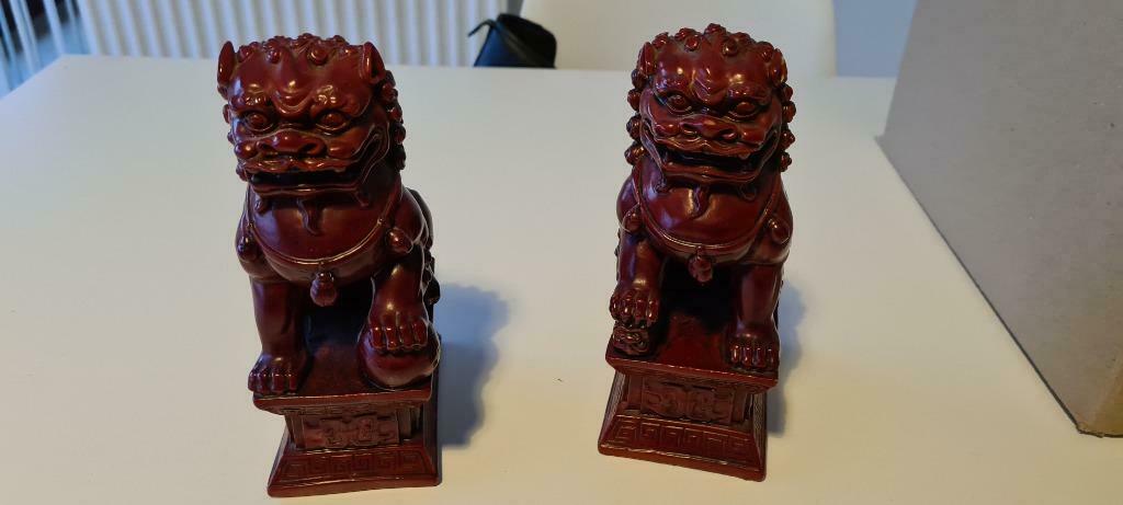 Set of 2 Foo Dog Statues,, Enlèvement ou Envoi