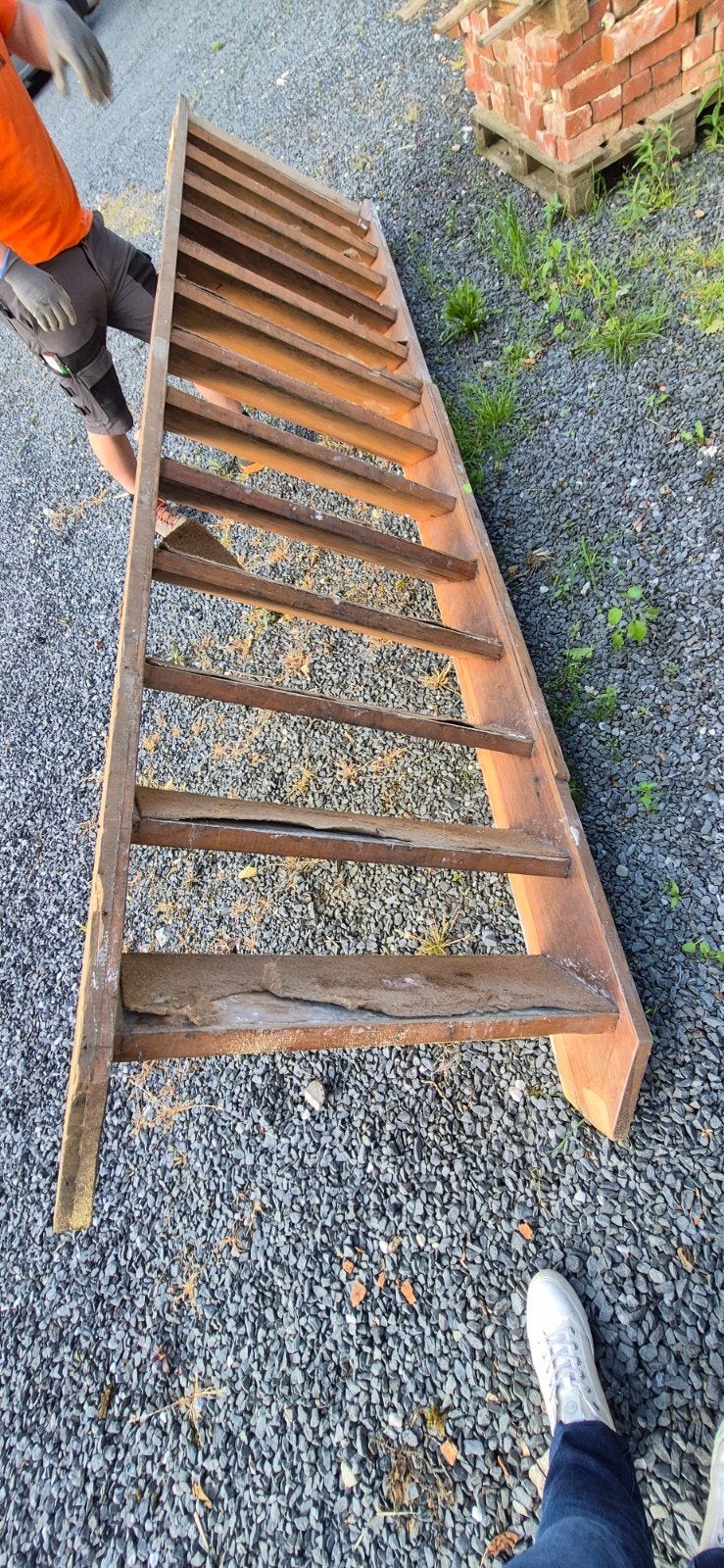 Escalier en bois pour chantier, Bricolage & Construction, Échelles & Escaliers, Enlèvement, Utilisé, Escalier, 2 à 4 mètres