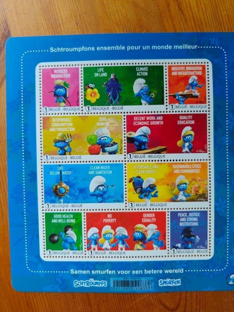 2025 - bloc-feuillet 337 Schtroumpfs - valeur 1 Belgique, Timbres & Monnaies, Timbres | Europe | Belgique, Sans timbre, Enlèvement ou Envoi