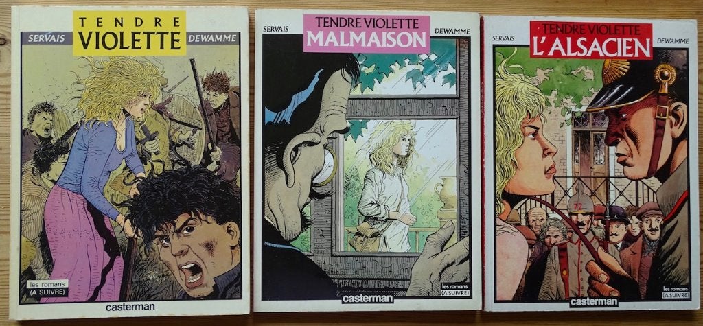 Tendre Violette N/B 3 tomes EO, Plusieurs BD, JC Servais, Enlèvement, Utilisé