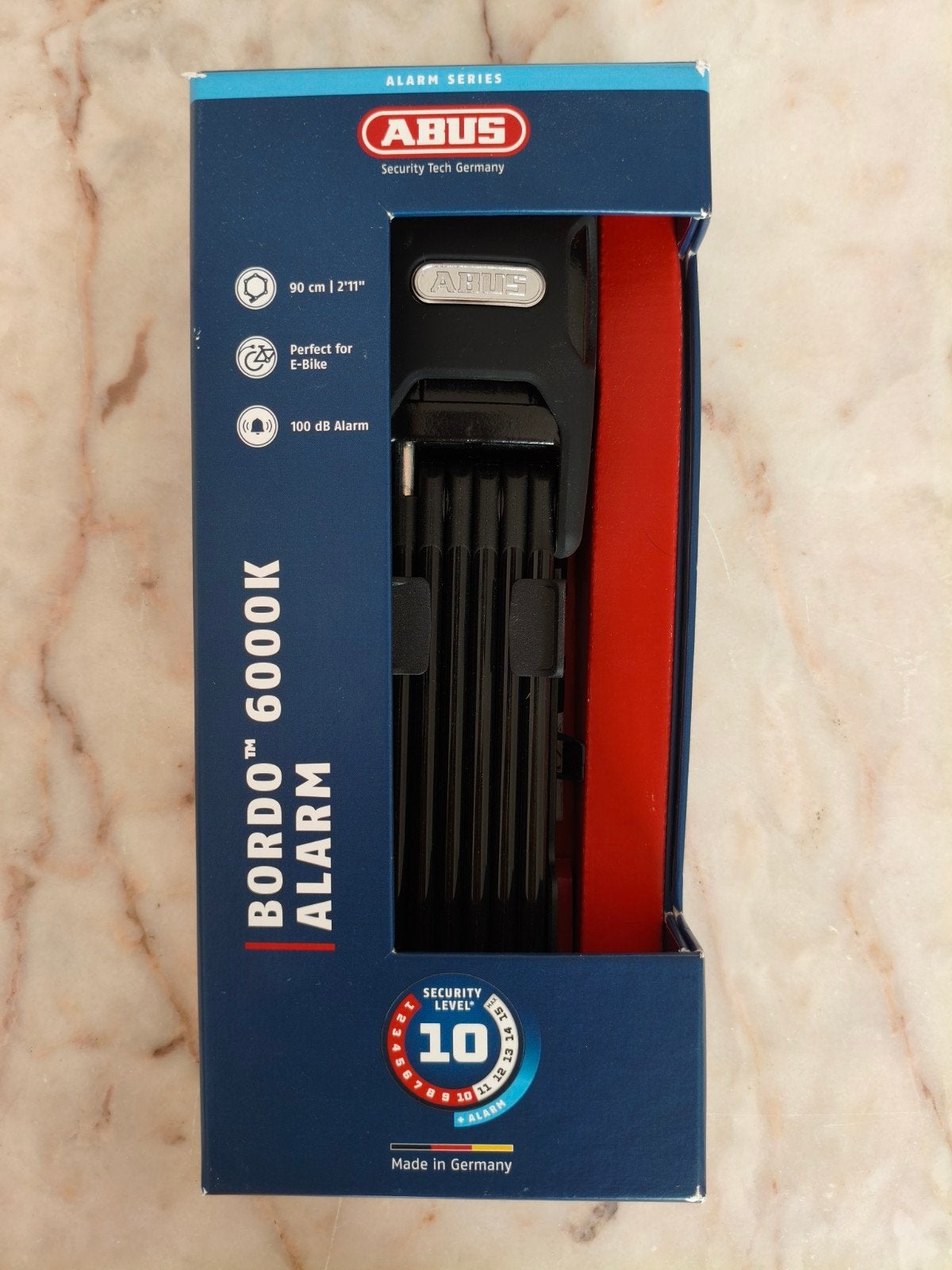 Alarme ABUS Bordo 6000K, Vélos & Vélomoteurs, Enlèvement ou Envoi, Alarme, Antivol pliant