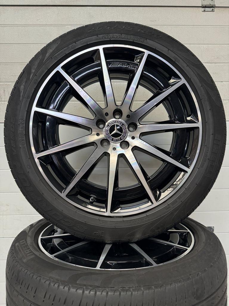20’’MERCEDES EQC AMG VELGEN ZOMERBANDEN ORIG TPMS AMG, Auto-onderdelen, Gebruikt, 255 mm, -, -