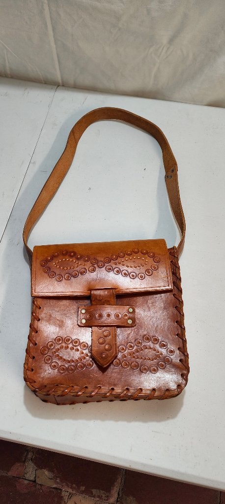 Sac vintage en cuir, Neuf, Autres marques, Cuir, Brun
