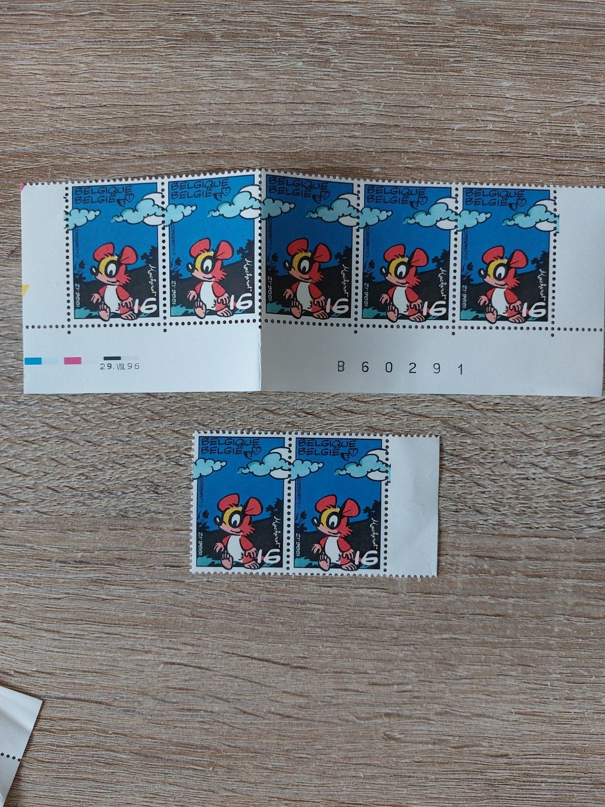 Timbres postaux Belgique : Chlorophylle (BD) - 1996, Enlèvement ou Envoi