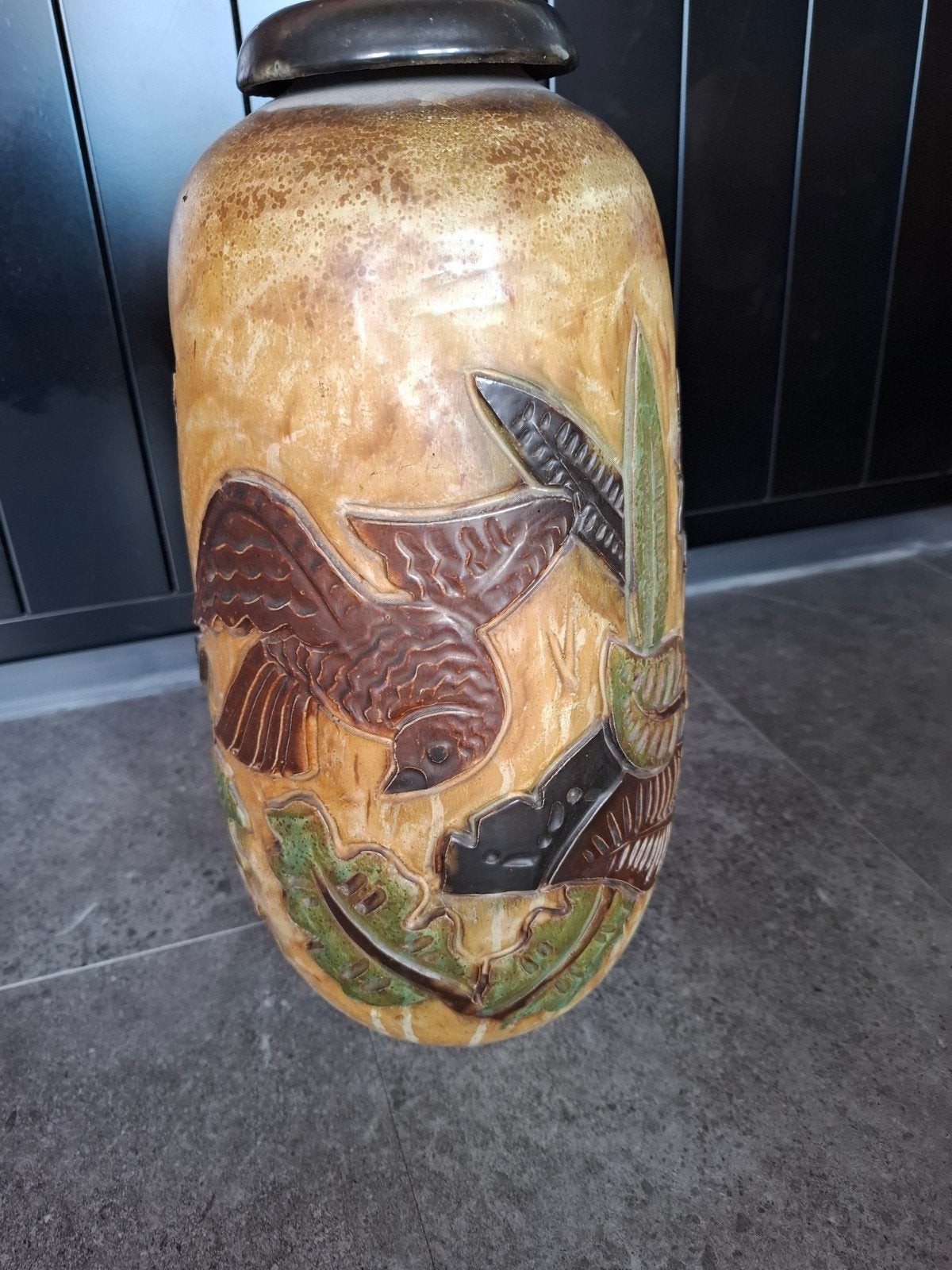 Grès J.Guerin vase piece "Unique"1951, Antiquités & Art, Enlèvement ou Envoi