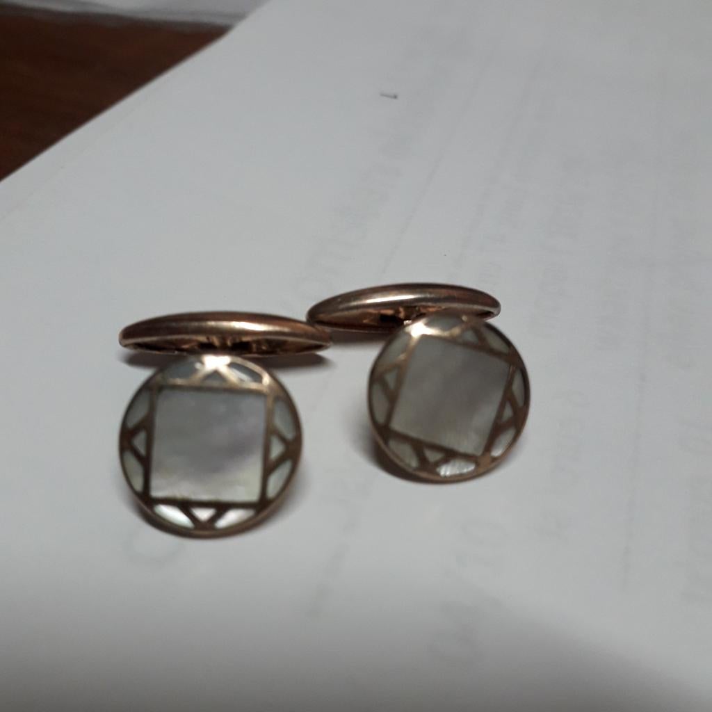 knop manchette, Handtassen en Accessoires, Manchetknopen, Verzenden, Zo goed als nieuw