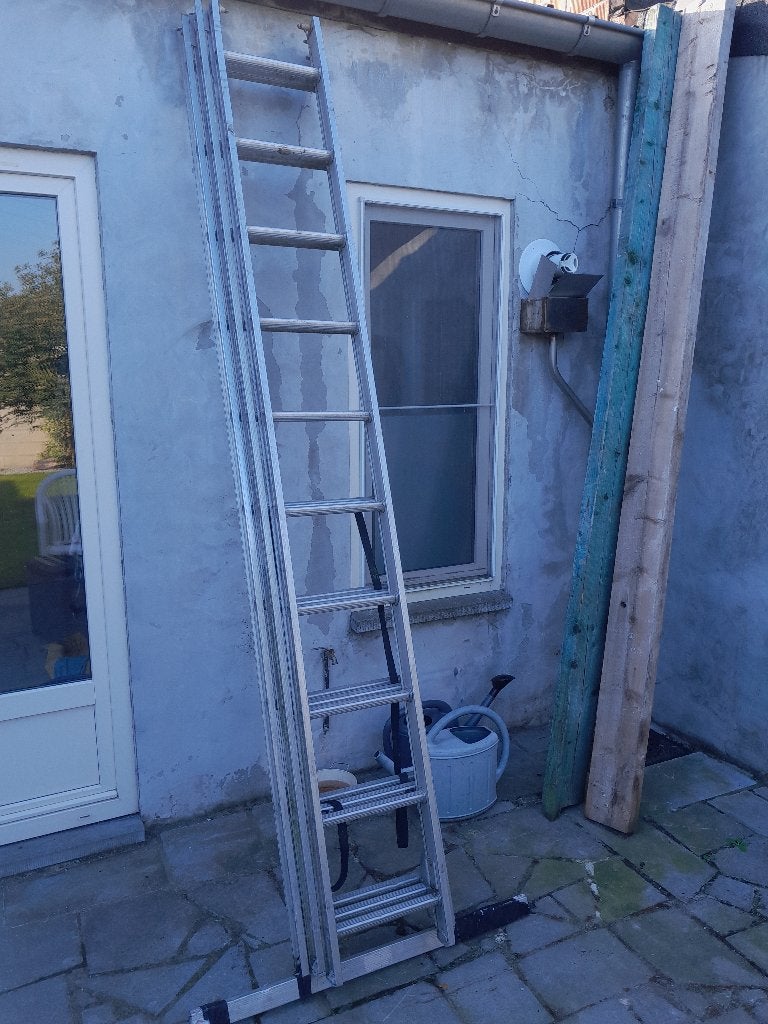 Alumimium ladder, Doe-het-zelf en Bouw, Ophalen, Gebruikt, Ladder, 4 meter of meer