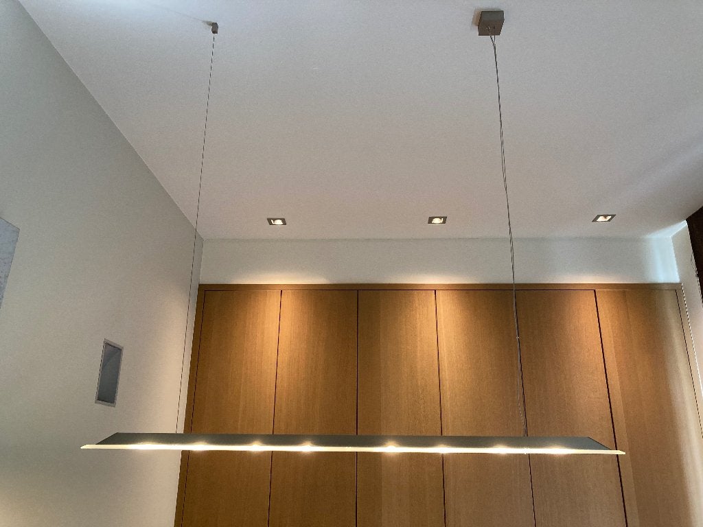 Designhanglamp voor boven een tafel of bureau, Ophalen, Zo goed als nieuw, Glas, Design / modern