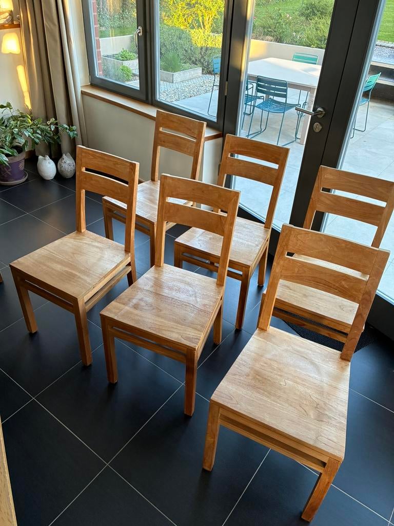 Chaises en teck, Autres couleurs, Enlèvement, Bois, Cinq, Six Chaises ou plus