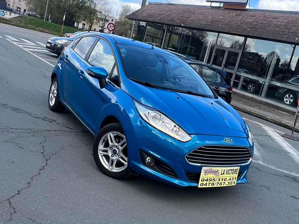 Ford Fiesta 1.0 essence 5Portes 2015année 74kw 0032478667323, Voorwielaandrijving, Euro 5, Stof, Blauw