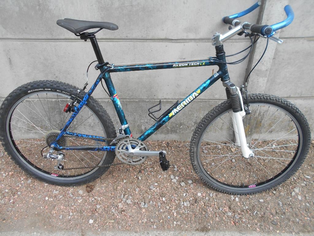 VTT 26" MERIDA alu-21 vit-susp av-taille L-48, Frein sur jante, 45 à 49 cm, Merida, Comme neuf