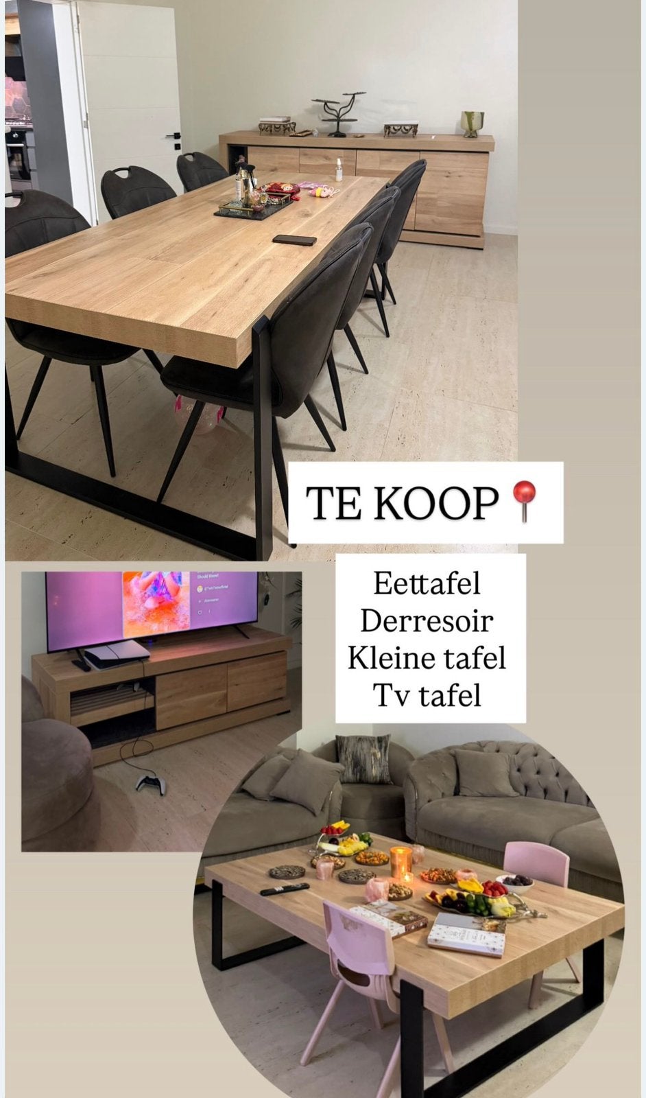 Eetkamer te koop, Enlèvement, Comme neuf