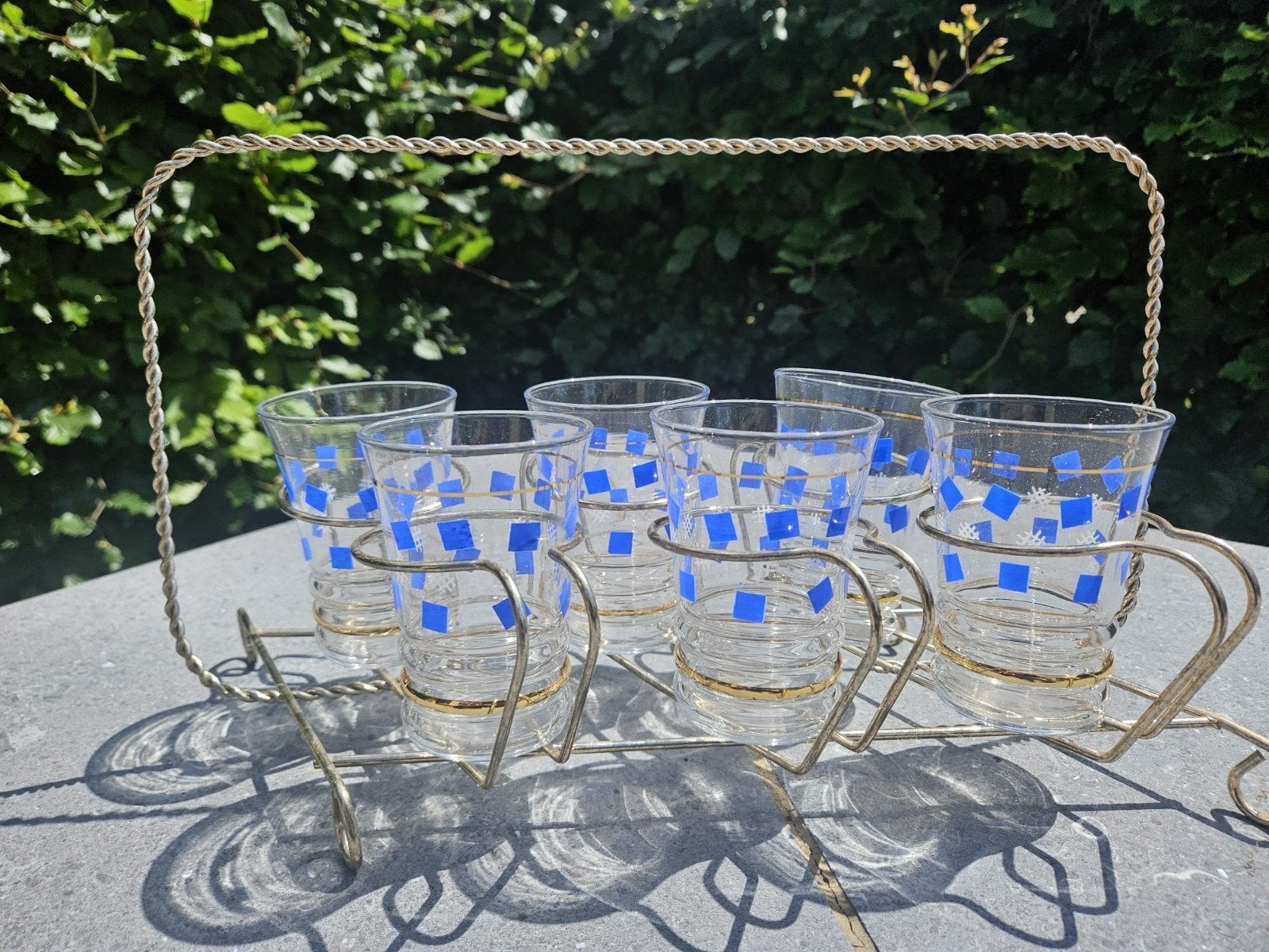 Set vintage glazen, Antiek en Kunst, Ophalen