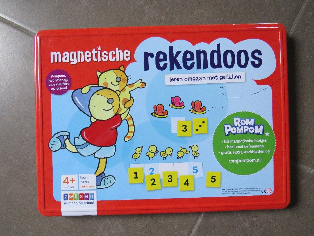 magnetische rekendoos als nieuw, Kinderen en Baby's, Speelgoed | Educatief en Creatief, Ophalen, Zo goed als nieuw, Rekenen