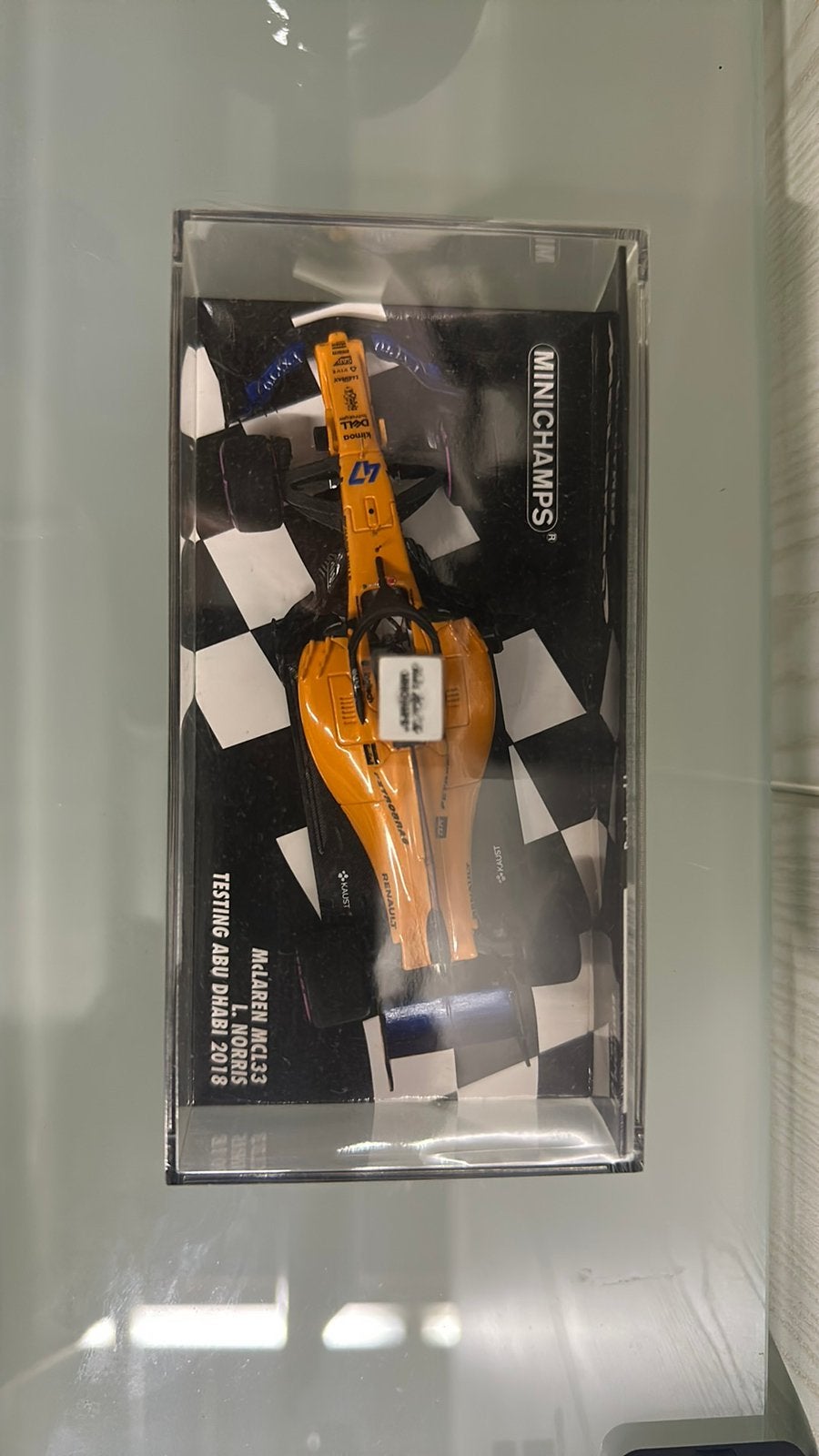 ZEER ZELDZAAM: Minichamps 1:43 MCL 33 Testing Lando Norris, Enlèvement ou Envoi, MiniChamps